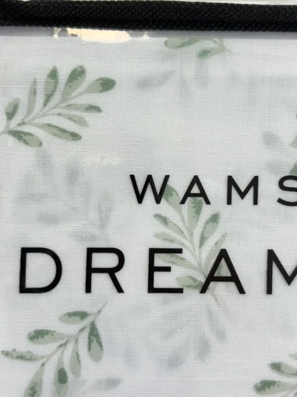 Wamsutta Dream Zone Hotel Luxury KING Sheet Set White Leaf Cotton Percale 6PC